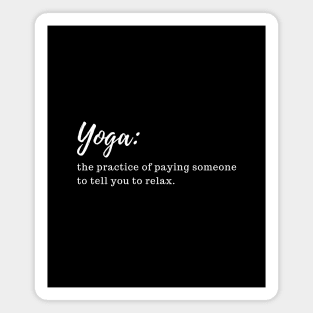 Funny sayings about yoga Magnet